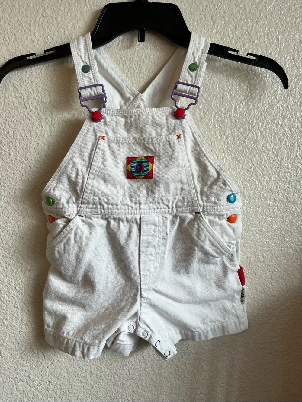 Vintage 90s Gymboree White Overalls